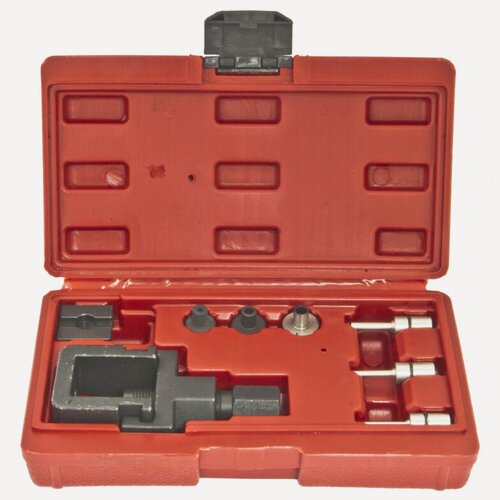 Изображение товара Набор приспособлений для сборки и разборки цепей в кейсе эврика ER-86712