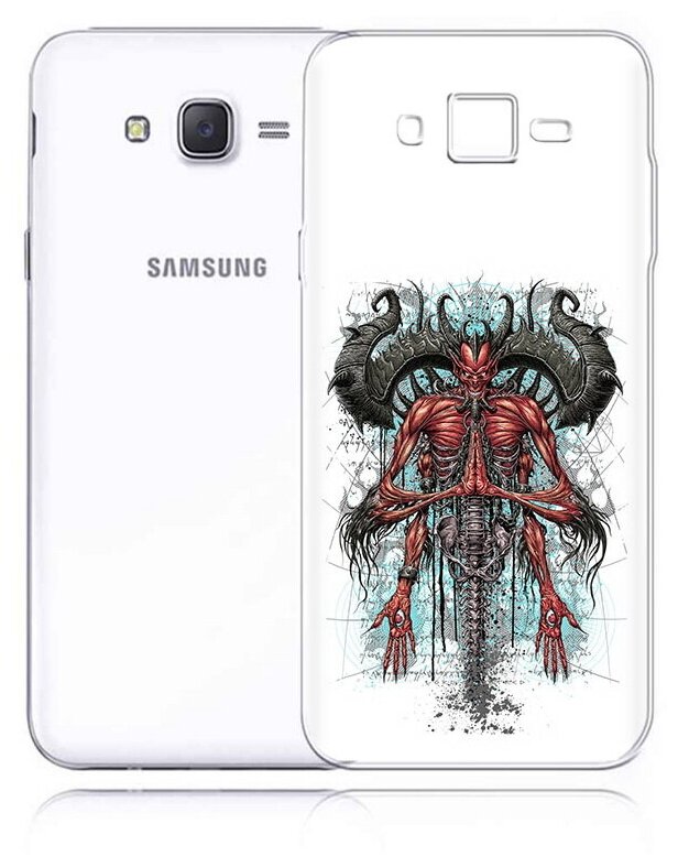 Чехол задняя-панель-накладка-бампер MyPads дьявол для Samsung Galaxy J5 2016 SM-J510H/DS/J510F/DS противоударный