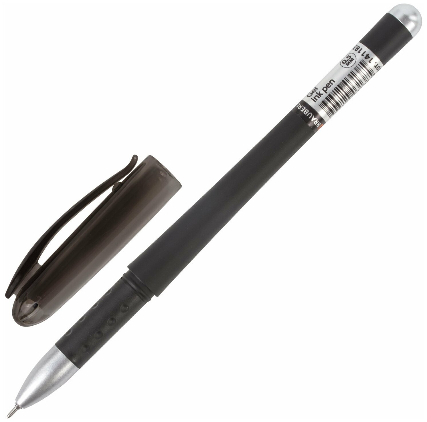 Ручка гелевая Brauberg Impulse черная 0.35мм - фото №2