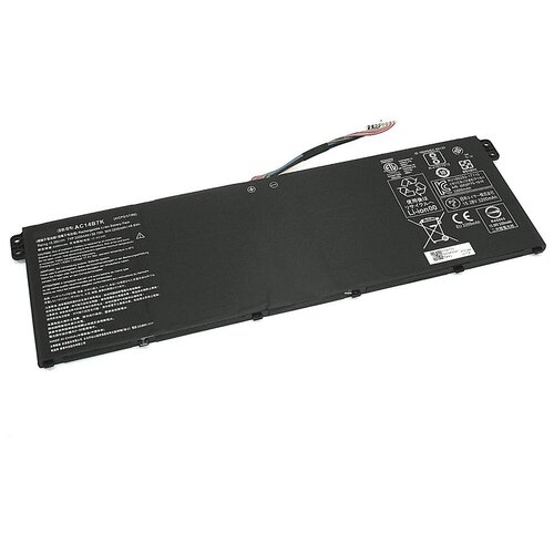 Аккумуляторная батарея для ноутбука Acer Aspire Swift 3 SF3 (AC14B7K) 15.28V 3320mAh черная аккумулятор для acer swift 3 sf313 sp515 51 ac14b7k 3320mah 50 7wh 15 28v