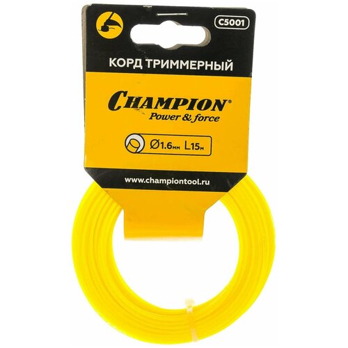 Леска для триммера Champion C5001 Round 1.6mm x 15m