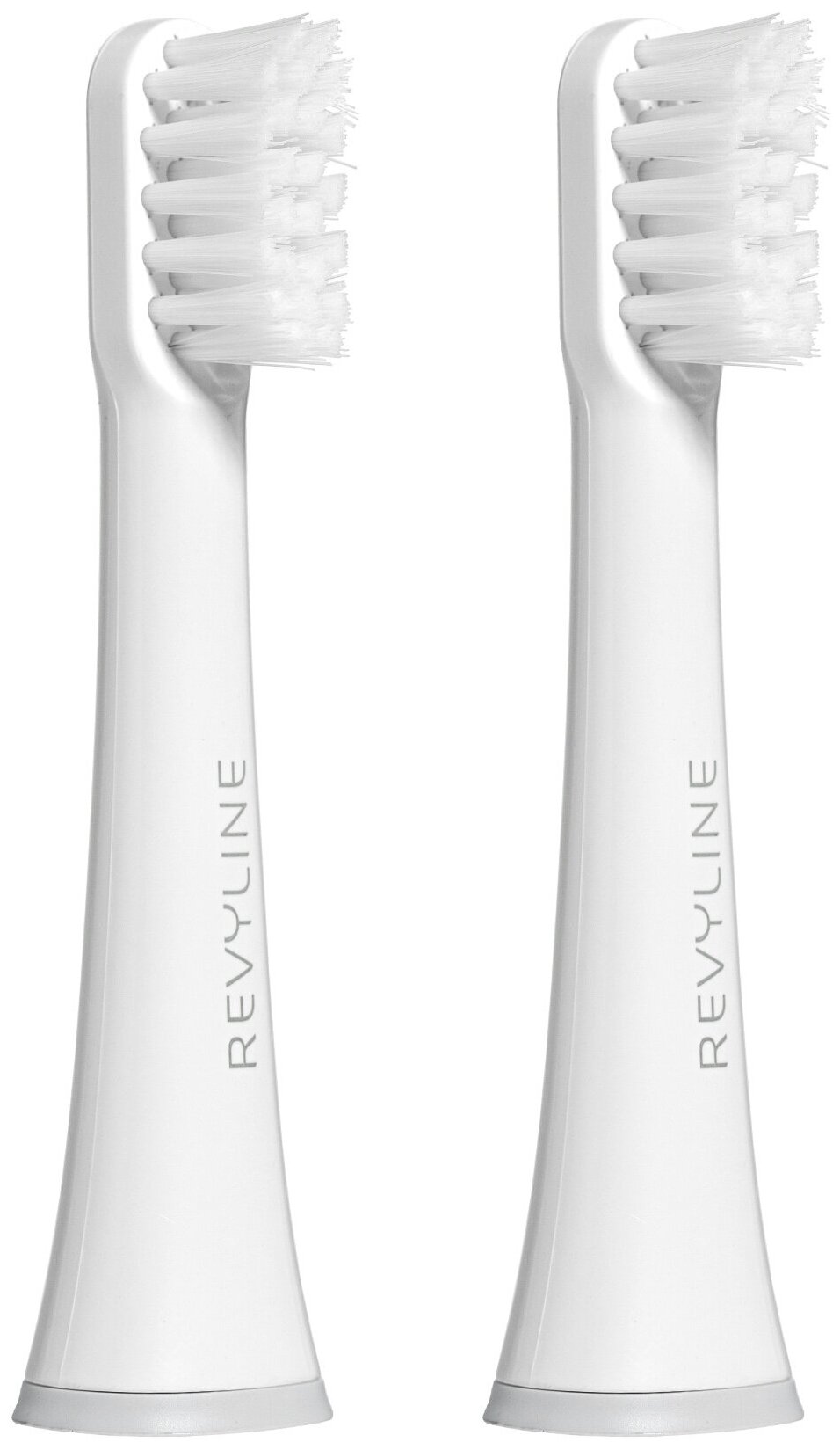 Сменные насадки для электрической зубной звуковой щетки Revyline RL 050,серые,2шт