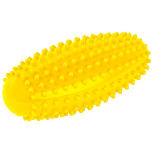 Массажер-ролик резиновый надувной, цилиндр выпуклый, желтый