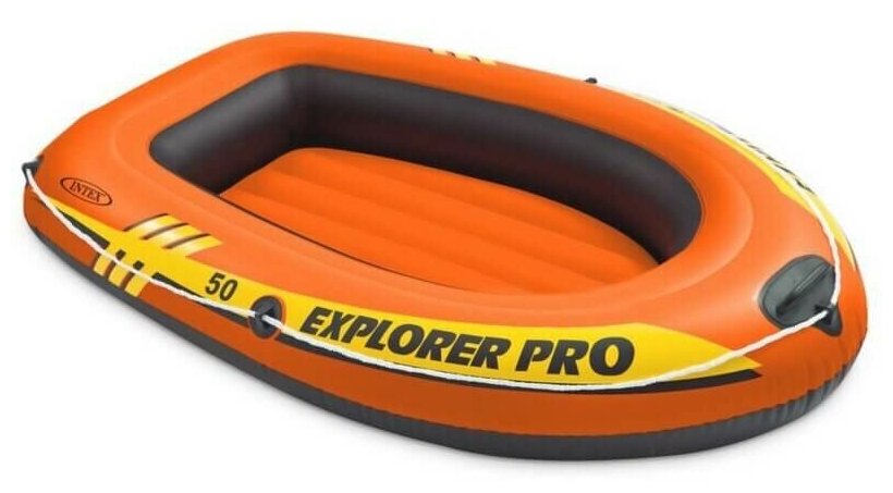 Комплект - Лодка надувная Intex 58354 "Explorer Pro 50" и Насос (137х85х23см)