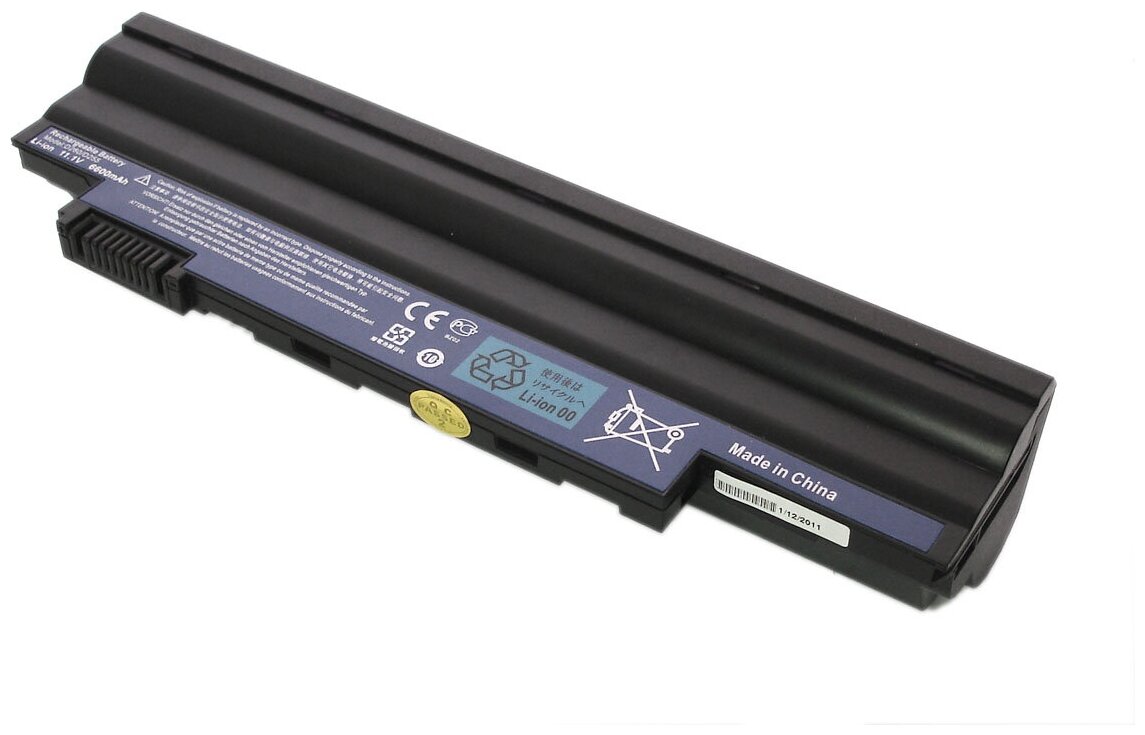 Аккумуляторная батарея для ноутбука Acer Aspire One D255 D260 eMachines 355 350 7800mAh OEM черная