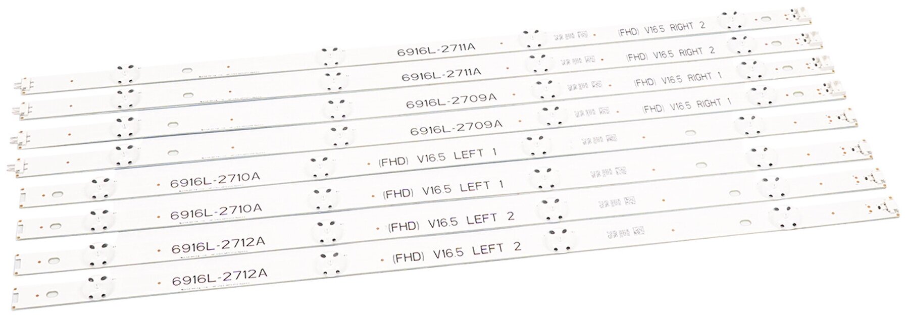 Подсветка светодиодная для телевизора 49" LG 6916L-2709A (2R1+2L1+2R2+2L2) 8шт