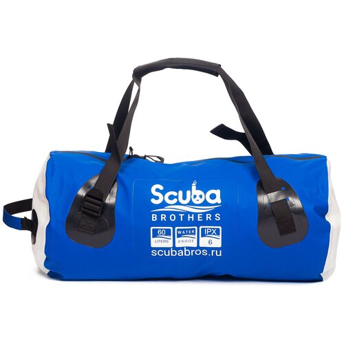 Гермосумка SCUBA BROTHERS OCEAN 60L, ПВХ ткань, синий/белый