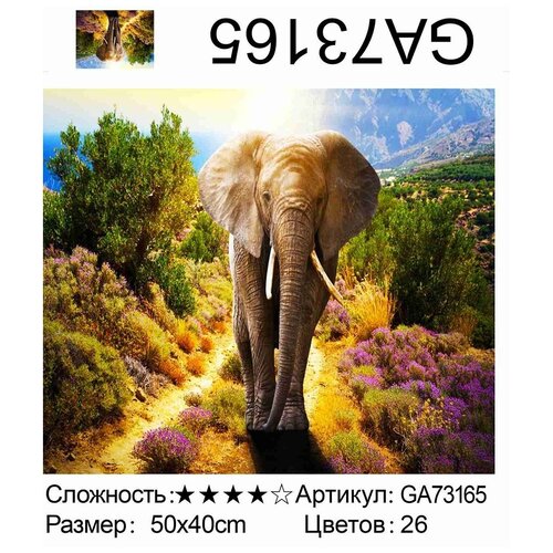 Алмазная мозаика 40*50 см 