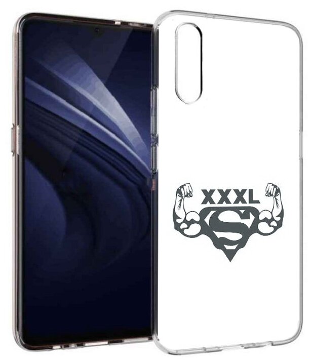 Чехол задняя-панель-накладка-бампер MyPads бодибилдинг супермен для Vivo iQOO Neo/Vivo V17 Neo противоударный