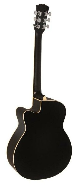 Акустическая гитара матовая, черная. Размер 40 дюймов Elitaro E4020 BK - фотография № 3