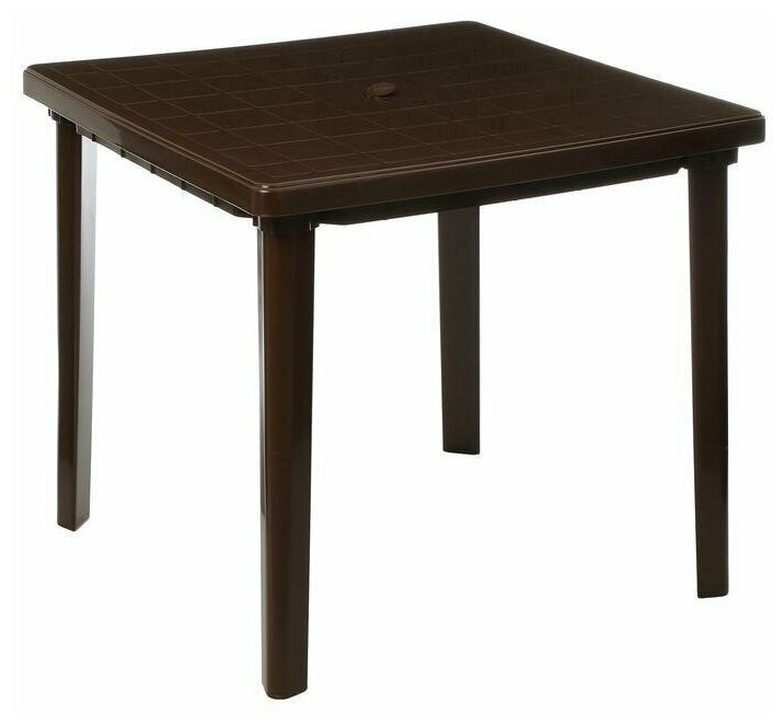 Садовый стол Альтернатива М8153 коричневый (800х800х740мм)