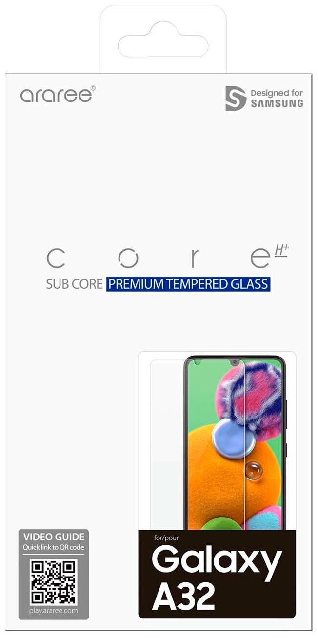 Защитное стекло для экрана SAMSUNG araree by KDLAB для Samsung Galaxy A32 прозрачная, 1 шт [gp-tta325kdatr] - фото №1