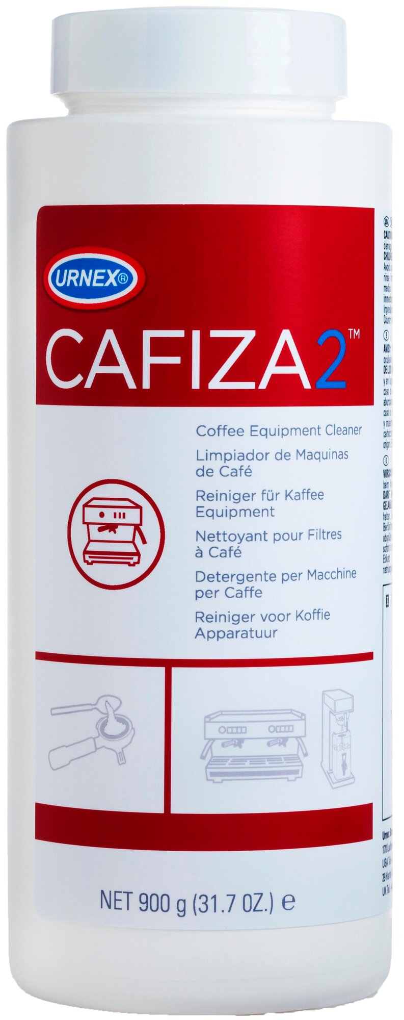 Порошок для чистки эспрессо-машин от кофейных масел Urnex Cafiza2 банка 900 гр