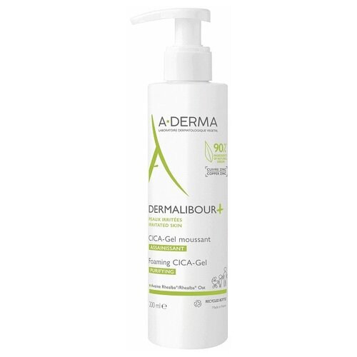 A-Derma Гель Dermalibour+ Cica Foaming Gel Очищающий Пенящийся, 200 мл