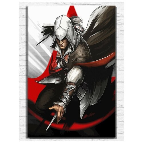 Картина по номерам на холсте игра Assassin's creed 2 (PS, Xbox, PC, Switch) - 9735 В 60x40 картина по номерам на холсте игра assassin s creed 3 ps xbox pc switch 9736 в 60x40