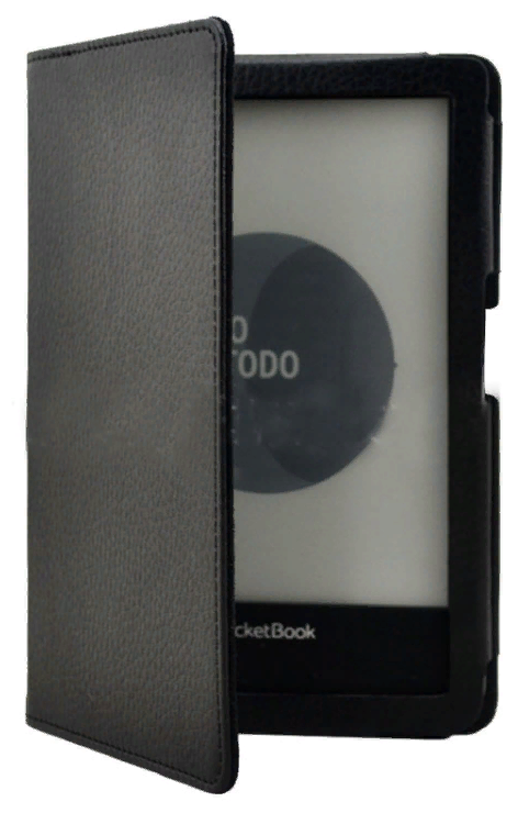 Чехол-обложка футляр MyPads для PocketBook 650 Limited Edition / PocketBook 650 Ultra из качественной эко-кожи тонкий с магнитной застежкой черный