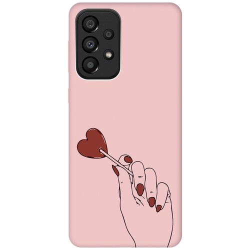 Силиконовый чехол на Samsung Galaxy A33 5G, Самсунг А33 5Г Silky Touch Premium с принтом Heartbreaker розовый матовый soft touch силиконовый чехол на samsung galaxy a33 5g самсунг а33 5г с 3d принтом relax for corgi черный