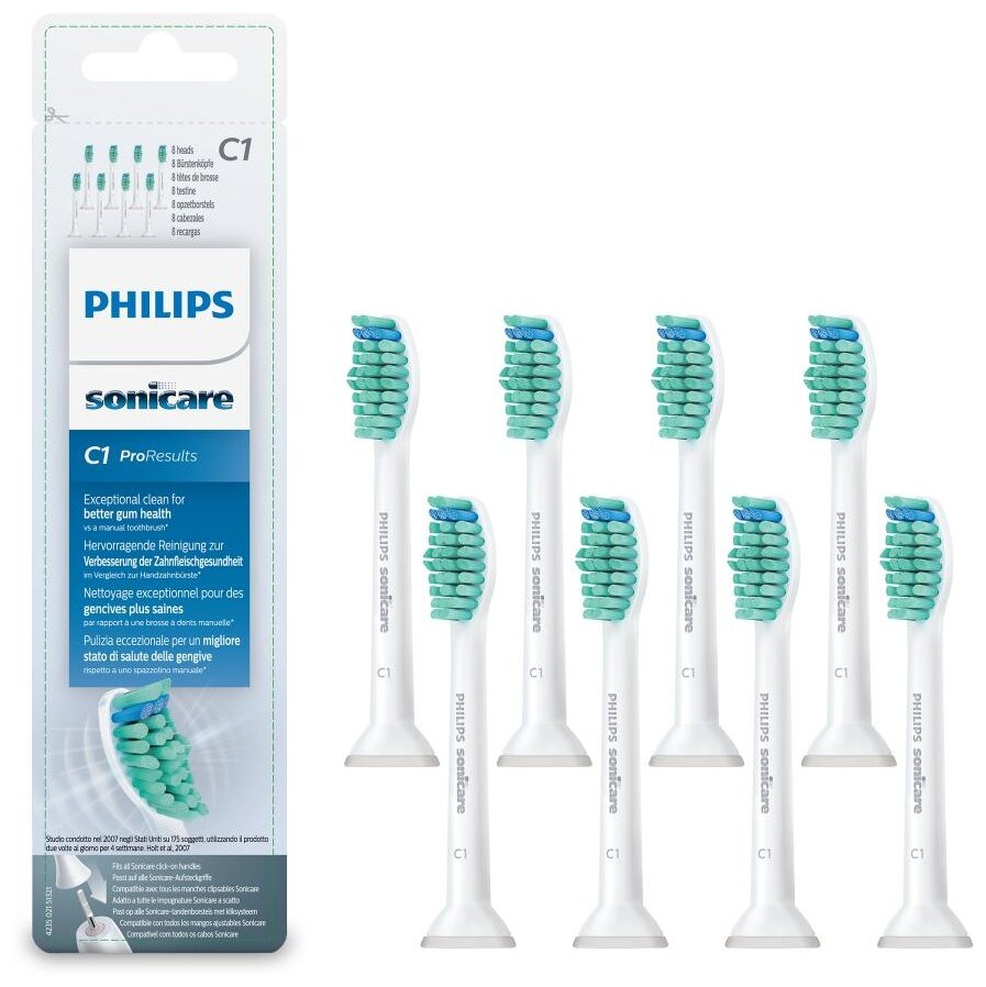 Насадка для зубных щеток Philips, Philips Sonicare HX6018/07 (8шт) - фотография № 3