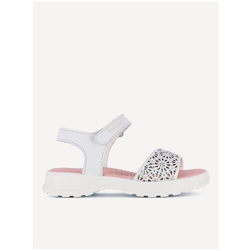 фото Туфли летние открытые pablosky, для девочек, цвет белый, размер 31