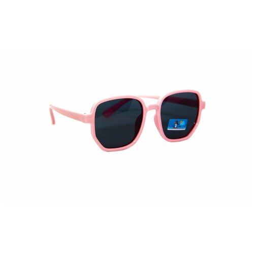Солнцезащитные очки King Pinguin, квадратные, оправа: пластик, с защитой от УФ, поляризационные, для женщин, розовый