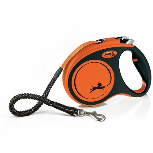Рулетка д/ собак активных с усиленным поводком Flexi Xtreme M ремень 5 м до 35 кг рулетка flexi xtreme l до 65 кг 5 м лента оранжевая