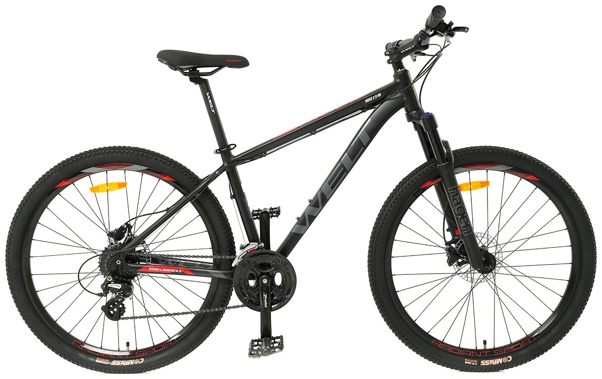Горный (MTB) велосипед Welt Ridge 2.0 HD 27 (2022) matt black 18" (требует финальной сборки)