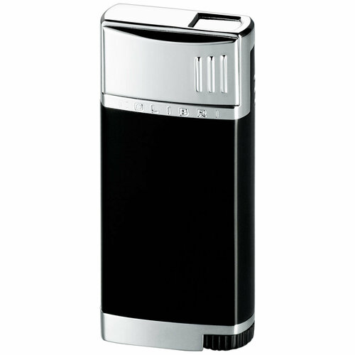 зажигалка газовая colibri eclipse silver matt Зажигалка газовая турбо Colibri OF LONDON Destination Black Lacquer & Polished Silver