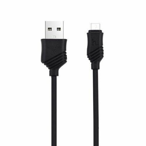 Кабель Micro USB Hoco X6 Khaki Charging Cable Micro, черный usb кабель hoco x6 khaki micro charging cable l 1m черный