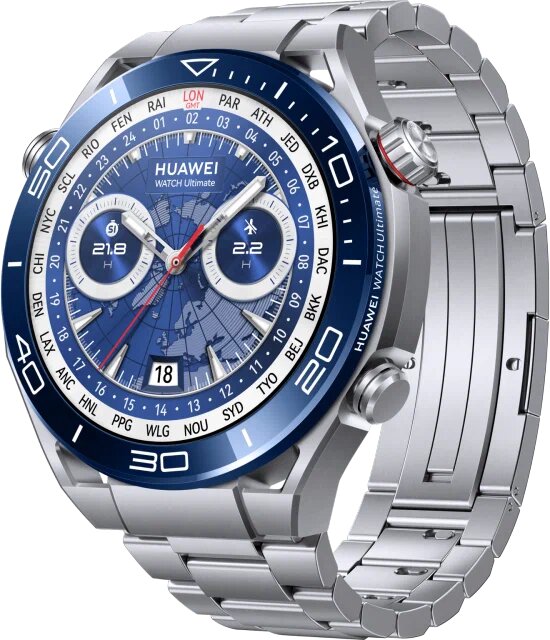 Умные часы HUAWEI Watch Ultimate, (CLB-B19), Серебристый океан, (55020AGQ) — фото 1