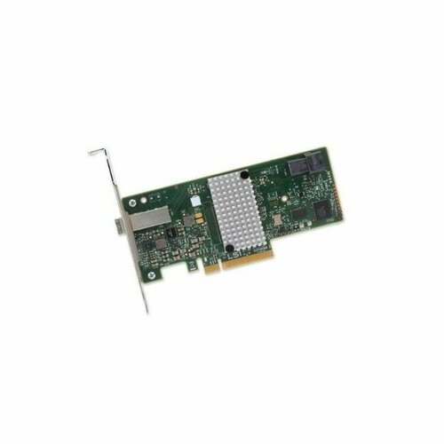 Адаптер Broadcom LSI SAS 9300-4I4E SGL (LSI00348 / H5-25515-00) PCIe 3.0 x8 LP, SAS/SATA 12G HBA, 8port(1*int SFF8643 + 1*ext SFF8644), 3008 IOC acd 3008 8e pcie 3 0 x8 lp sas sata 12g hba 8port 2 ext sff8644 3008 ioc аналог lsi 9300 8e rtl 003112