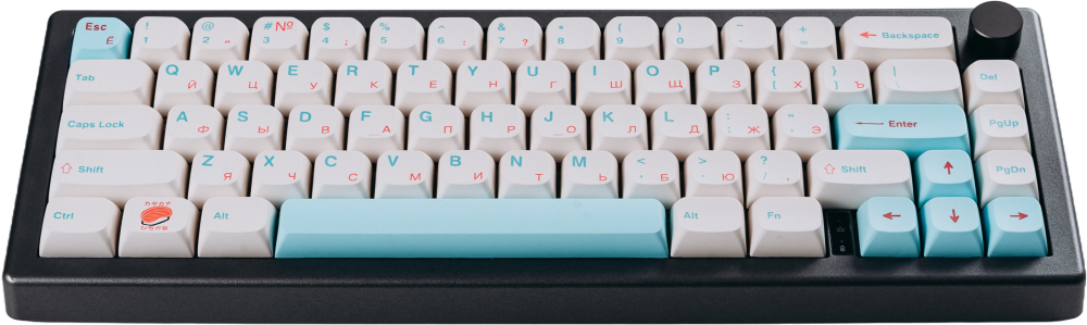 Клавиатура Epomaker EK68 Black Sushi (EK68-BLK-SUS-GatY)