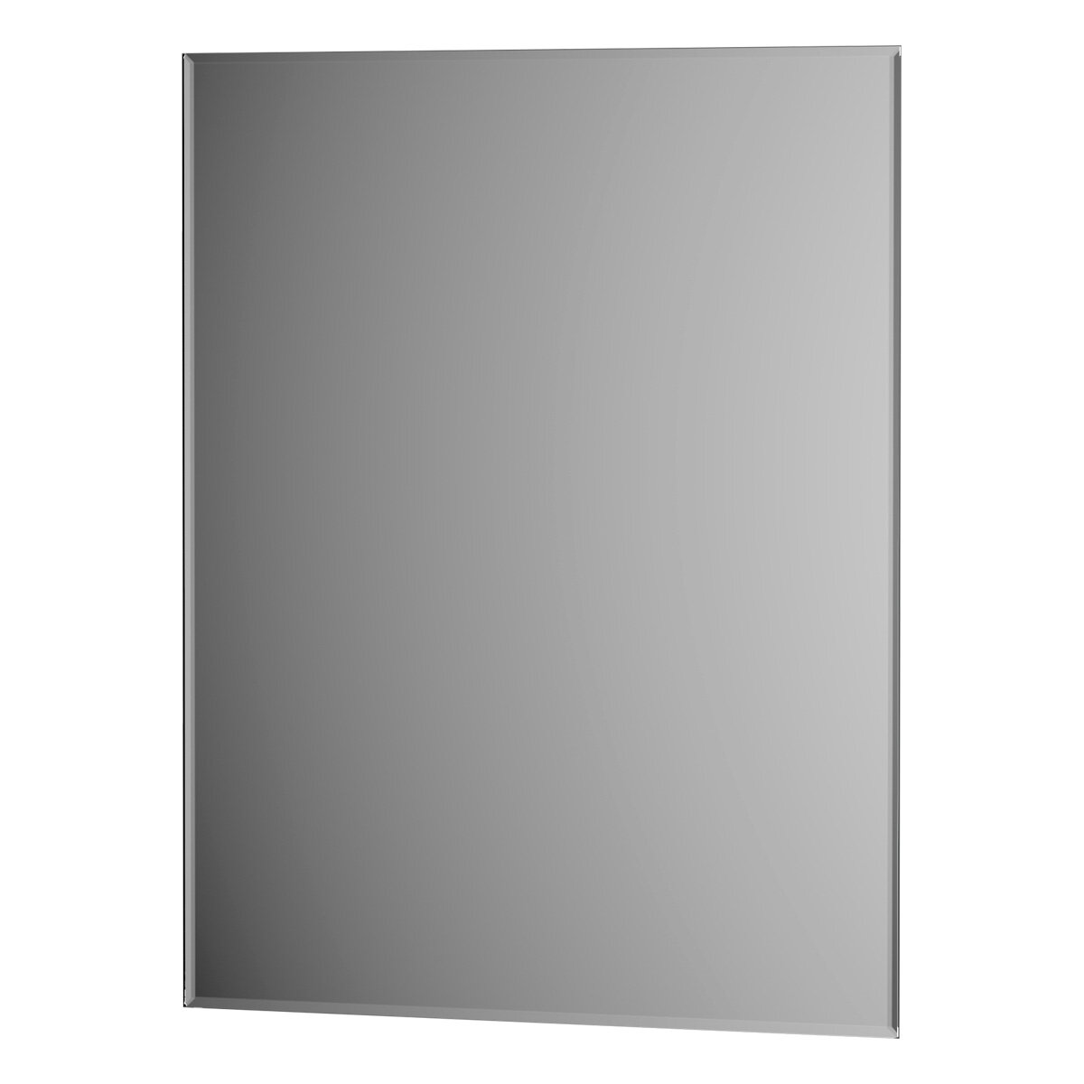 Зеркало с фацетом и LED-подсветкой настенное GLOW DEFESTO 40x50 см (Без выключателя), для гостиной, прихожей, спальни, кабинета и ванной комнаты, DF 2501 — фото 1
