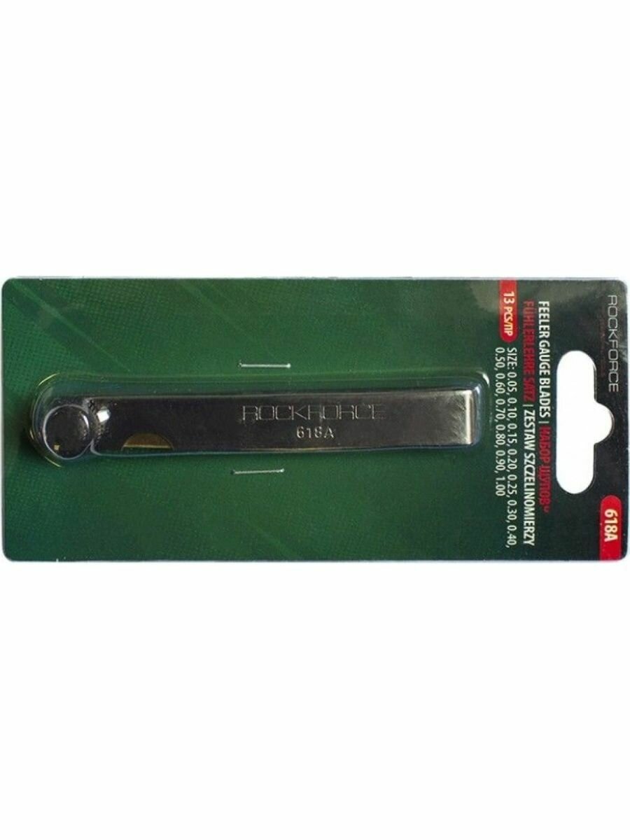 Набор щупов RF-618A (0,05-1,00мм), в блистере 13пр. ROCKFORCE — фото 1