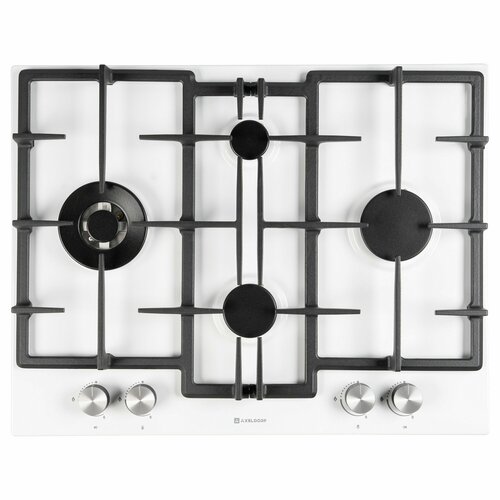 Газовая варочная панель 67см эмаль электроподжиг газ-контроль чугунная решетка AXELDORF GH-0617 29499₽