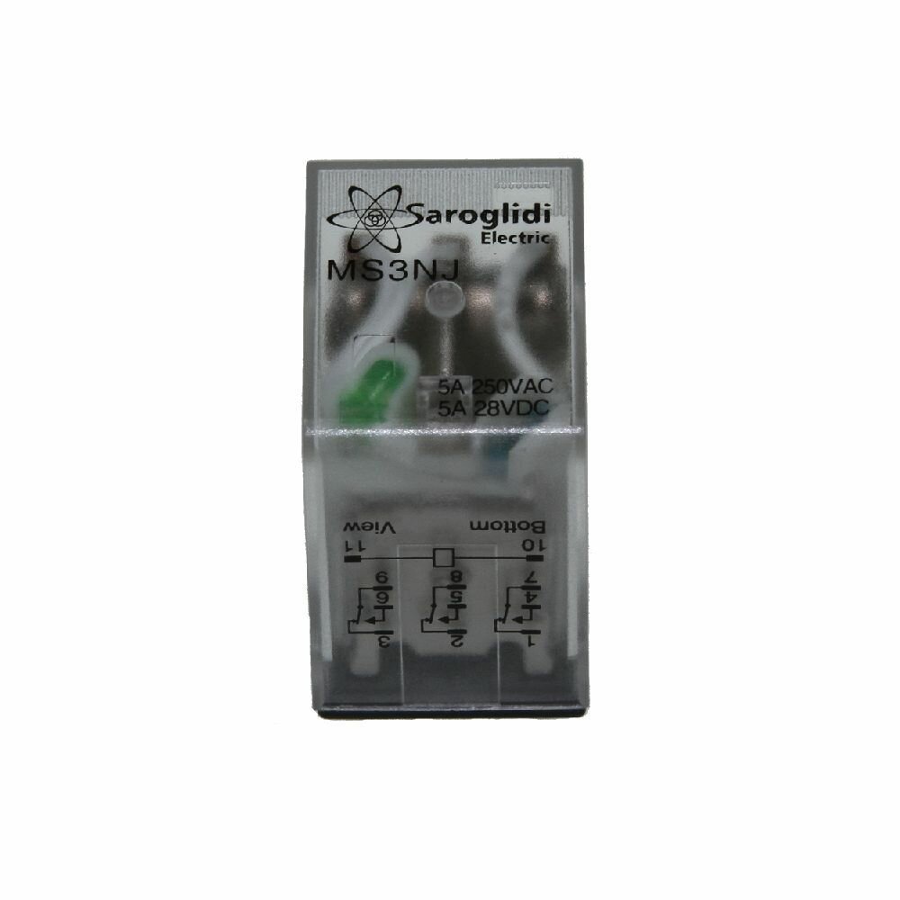 Промежуточное реле MS3NJ DC 12V - 3 переключающие группы