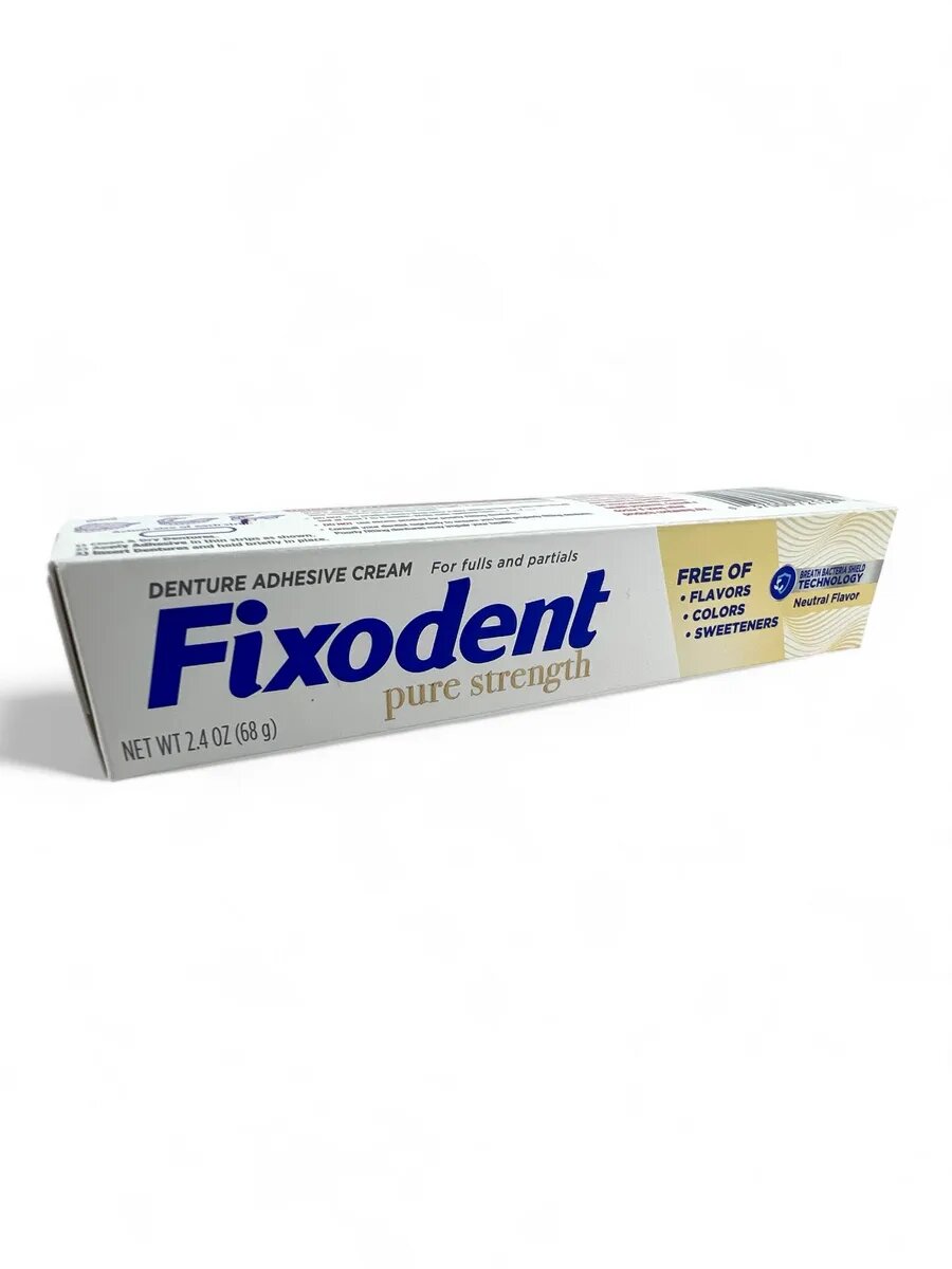 Изображение Клей для фиксации протезов Fixodent, Pure Strength, Strong, 68 г