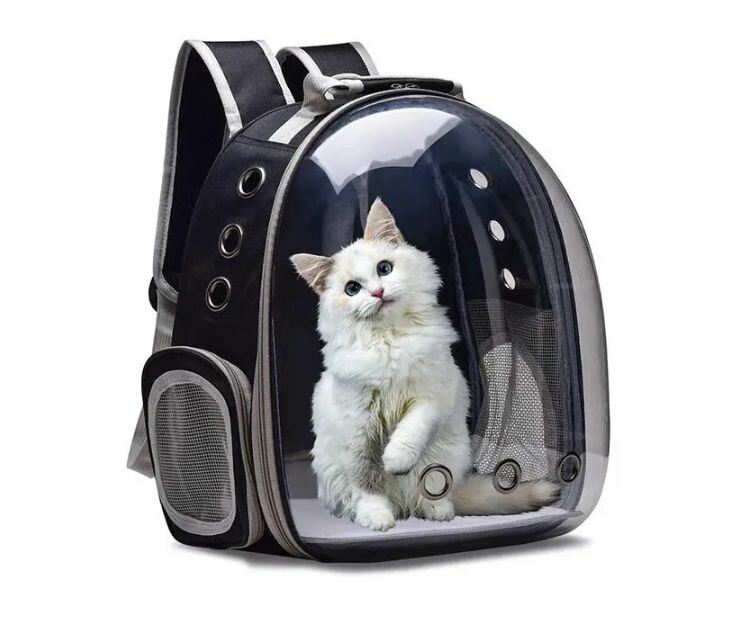 Переноски И Рюкзаки Для Животных Xiaomi MILENI Рюкзак-переноска для кошек и собак с панорамным иллюминатором / Рюкзак переноска для животных