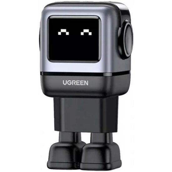 Сетевое зарядное устройство Ugreen CD361 USB-A+2*USB-C 65W, Robot GaN Tech Fast Charger (25685B), серый