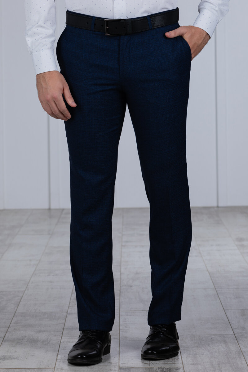 Брюки классические SVYATNYH, размер 182-50, синий — фото 1