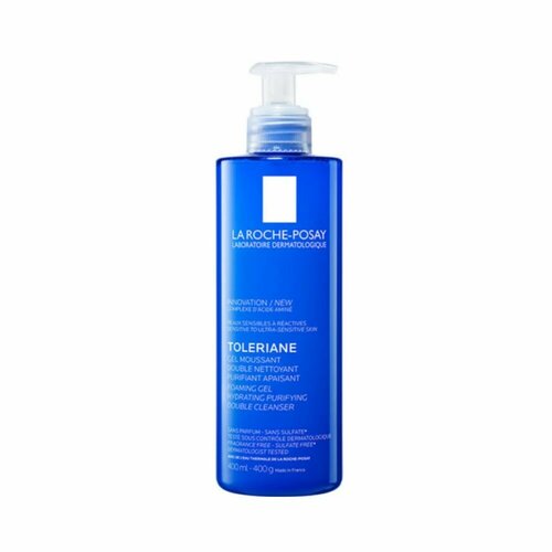 фото La roche-posay toleriane gel moussant double nettoyant очищающая гель-пенка для лица двойного действия, 400 мл