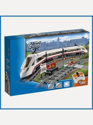 Изображение товара Конструктор Сити Cities Скоростной пассажирский поезд / 659 деталей