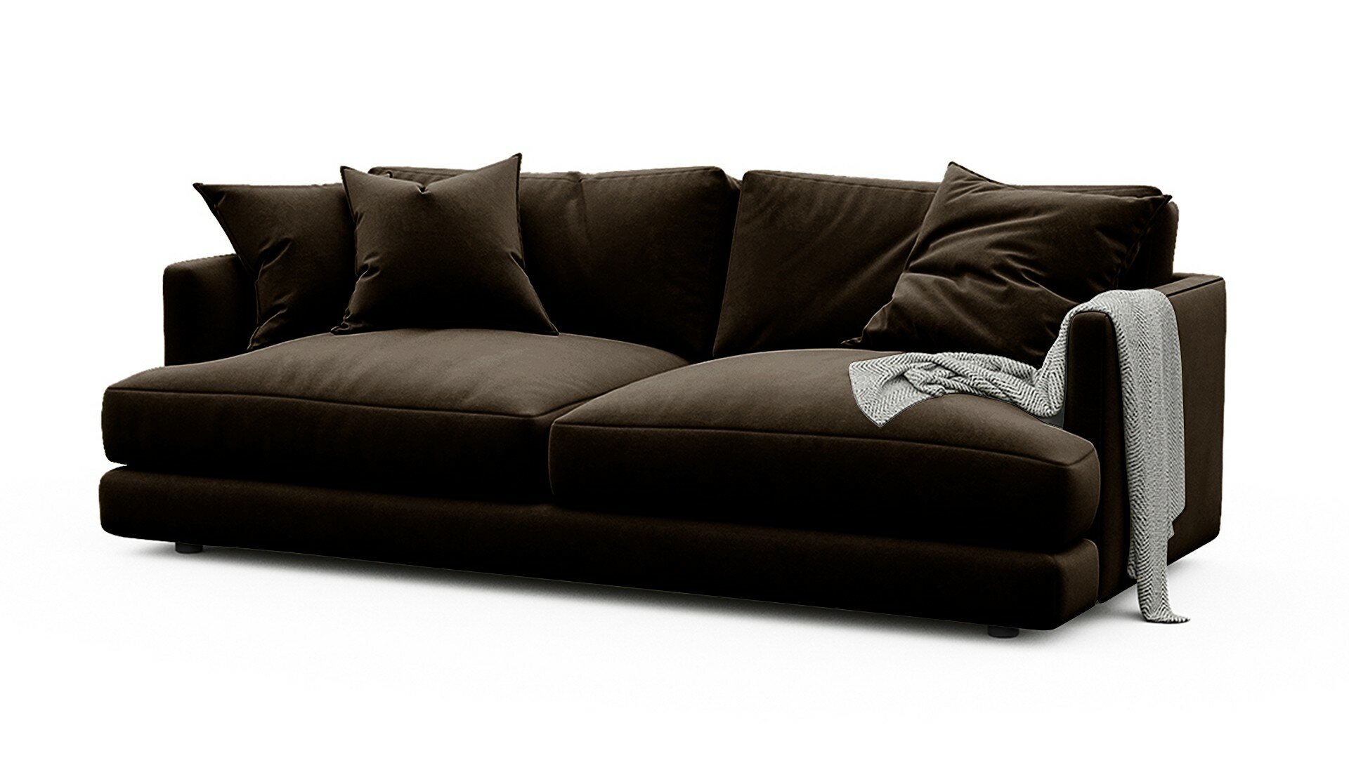 Диван Ибица Velutto 24 Еврокнижка с бельевым ящиком 215x116x93 ФМ мебель