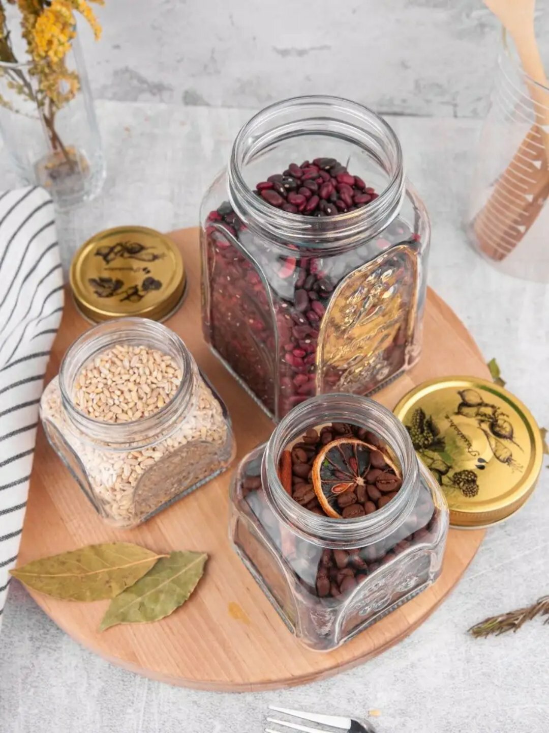 Банка с крышкой PASABAHCE хоммейд 80385 1000мл 1шт 12х1 1071393 — фото 1