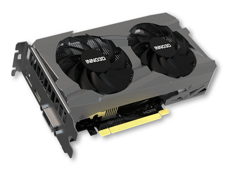 Видеокарта INNO3D RTX 3050 Twin X2//RTX3050, DP, HDMI, DVI, 6G, D6