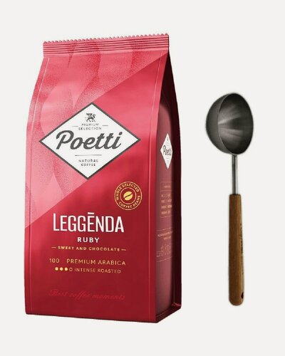 Изображение товара Кофе в зернах Poetti Legenda Ruby 100% арабика, 1 кг + ложка