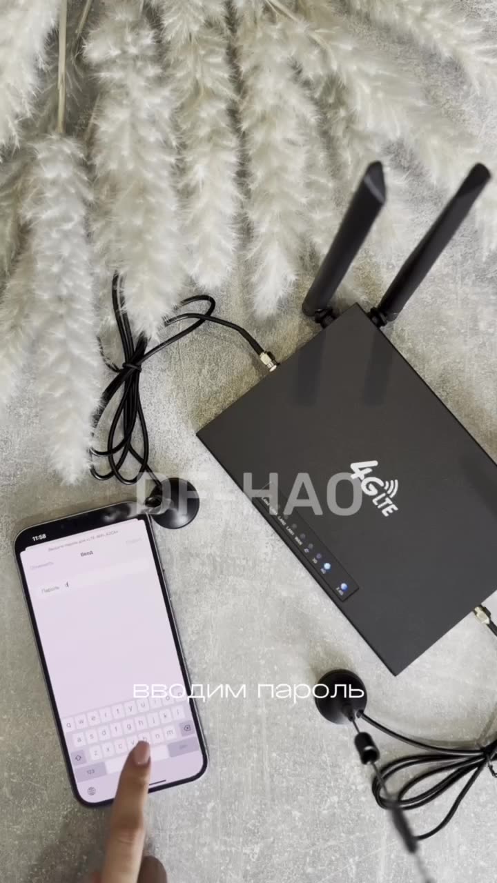 Роутер Wi-Fi с сим картой 4G вайфай с внешними антеннами, модем с поддержкой сим карты — фото 1
