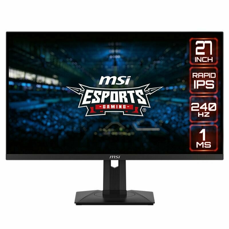 MSI 27" Монитор G274QPX WQHD 2560x1440 RAPID IPS 240Hz 2K G-SYNC 1 мс GTG HDR 400 Игровые мониторы черный