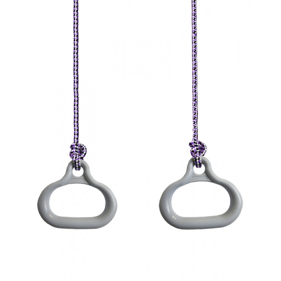 Гимнастические кольца Midzumi M014384 нагрузка до 100кг пластик серые.