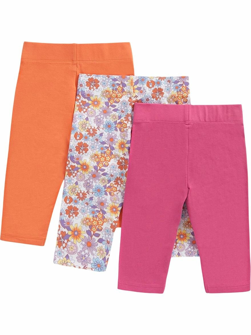 Легинсы mothercare, размер 134, синий, оранжевый, розовый — фото 1
