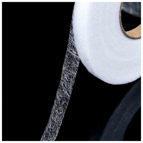 Паутинка клеевая, 10 мм, 73 ± 1 м, цвет белый клеевая лента паутинка черная 30 мм 10 метров для ремонта одежды